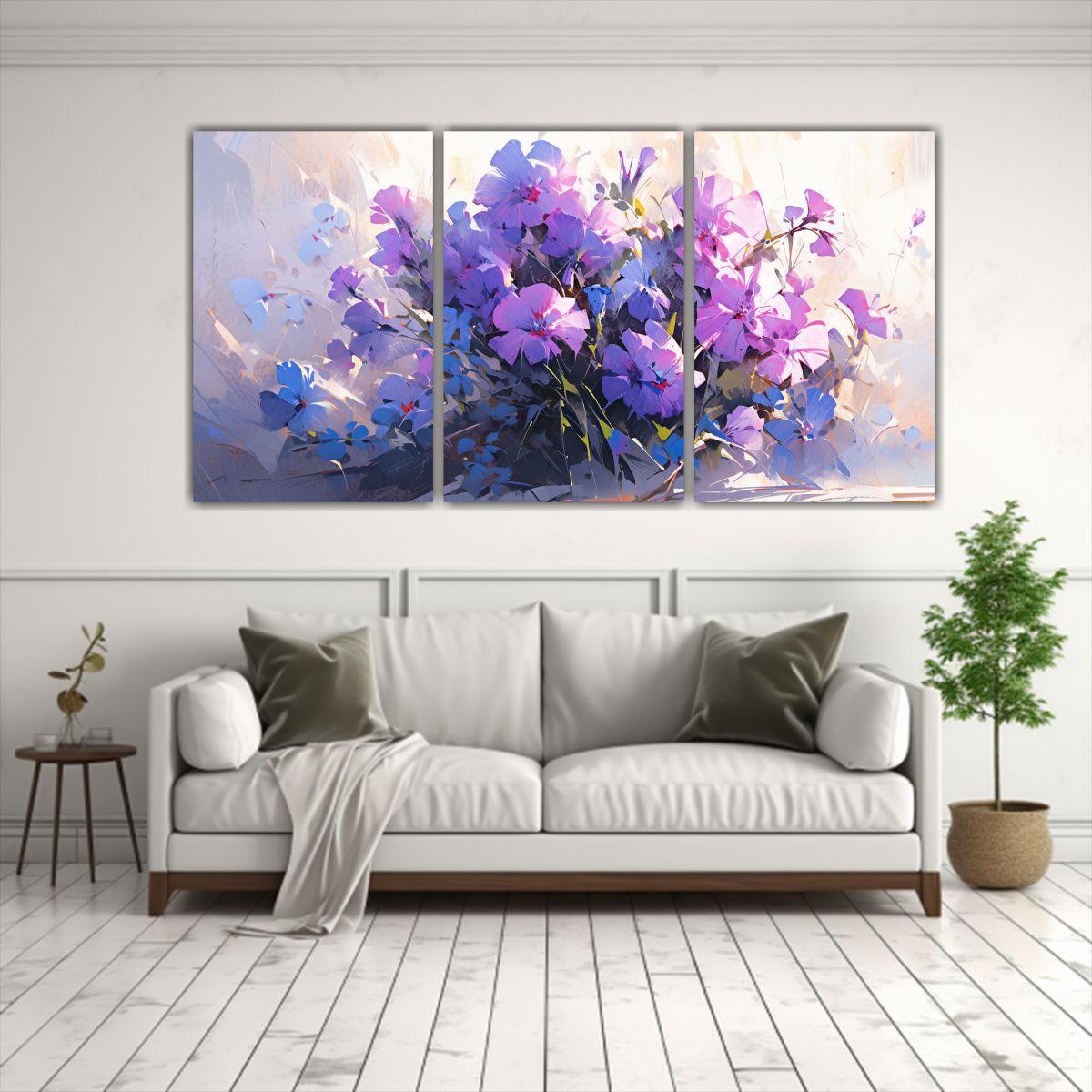 Tres Canvas Conceptual Linda A Purple Y Magenta 180x90 Cm-2