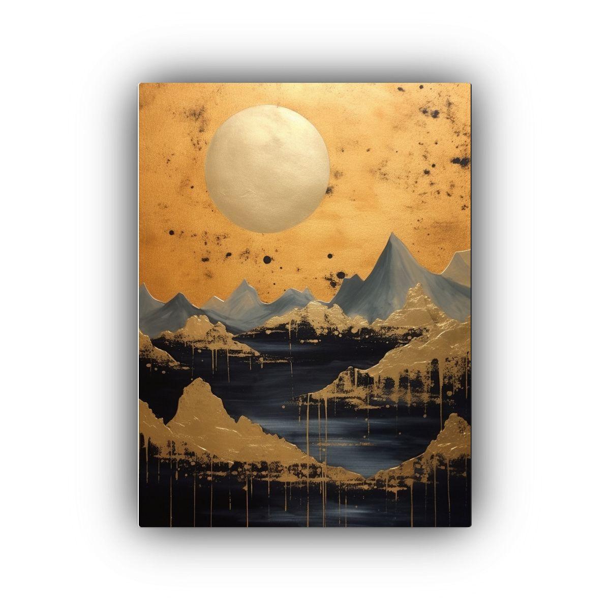 Tela En Bastidor Impreso Estético Paisaje 50x75cm-0