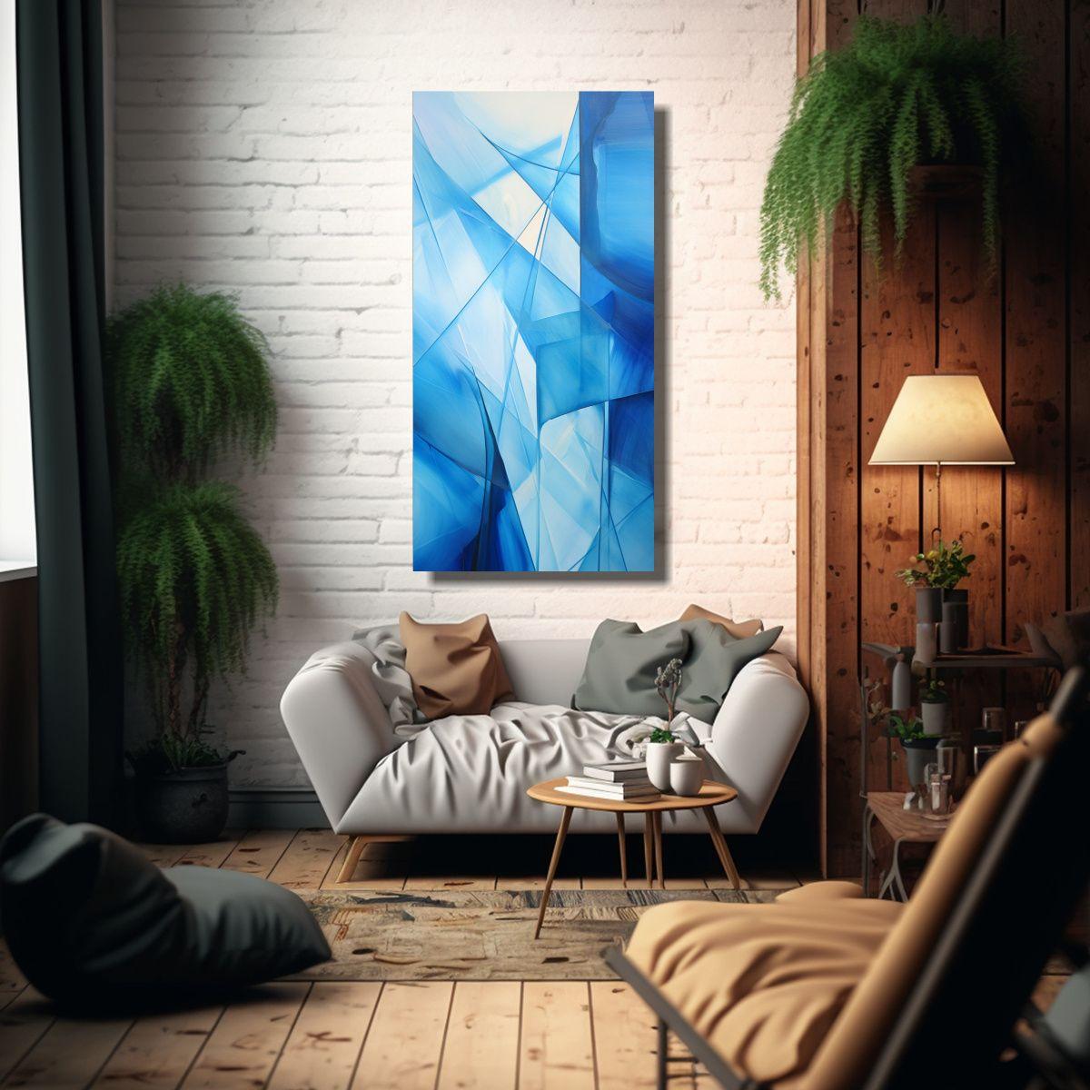 Cuadro Decorativo Lienzo Abstracto Armonía 80x160cm-2