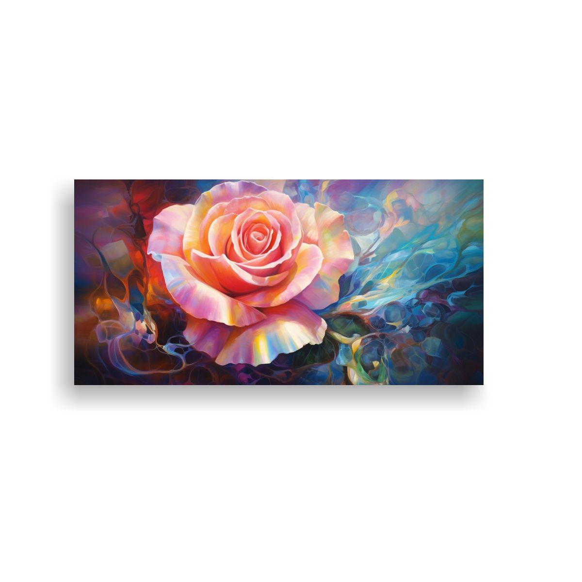 Pintura Abstracta De Rosas En Estilo Estilo óleo  80x40cm-0