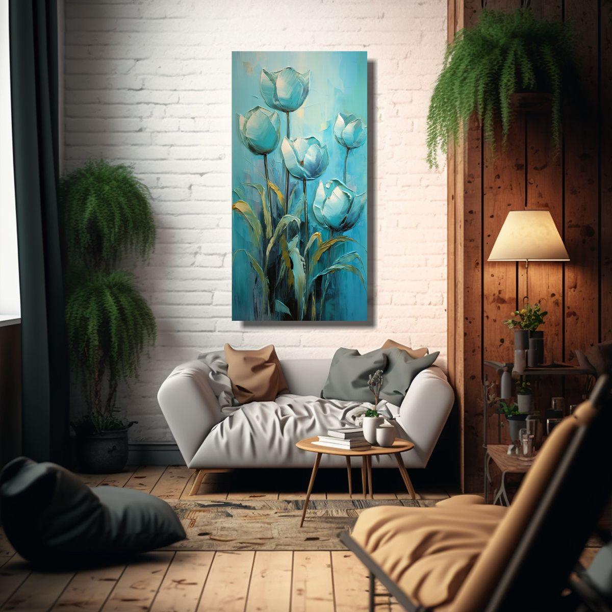 Pintura En Lienzo Arte Forma Sensibilidad 20x40cm-2