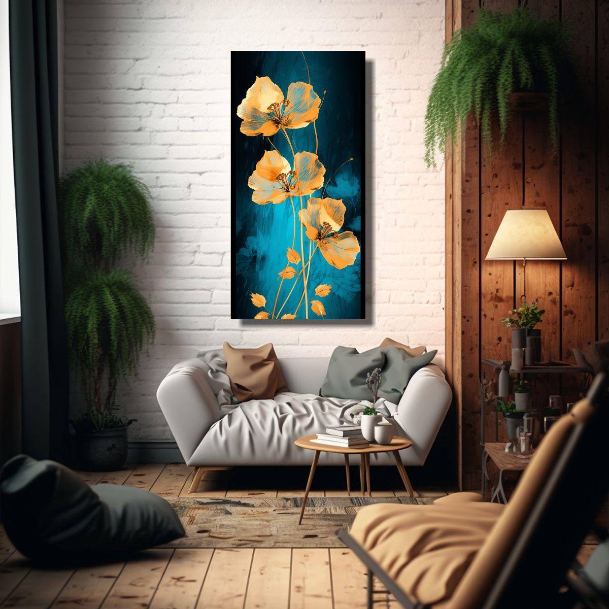 Cuadro Decorativo En Tela Con Colores Vibrantes Tu 50x100cm-2