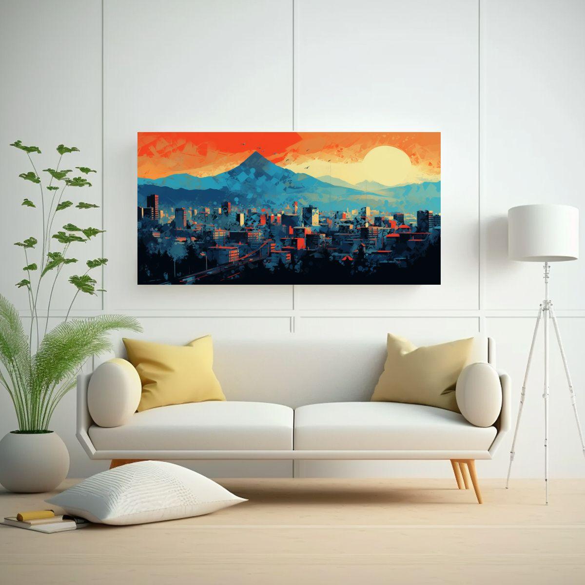 Pinturas Decorativas Vibrantes En Santiago, Chile 80x40 Cm-2