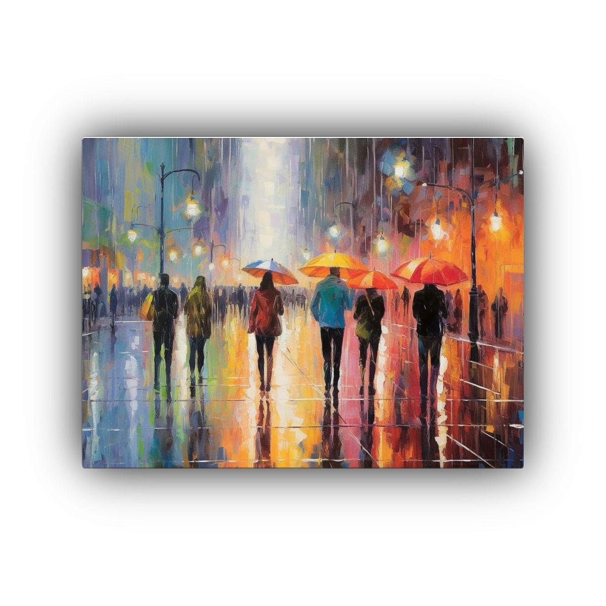 Cuadro Con Textura Creativa De Thanh Binh: Pintura Colorida  40x30cm-0