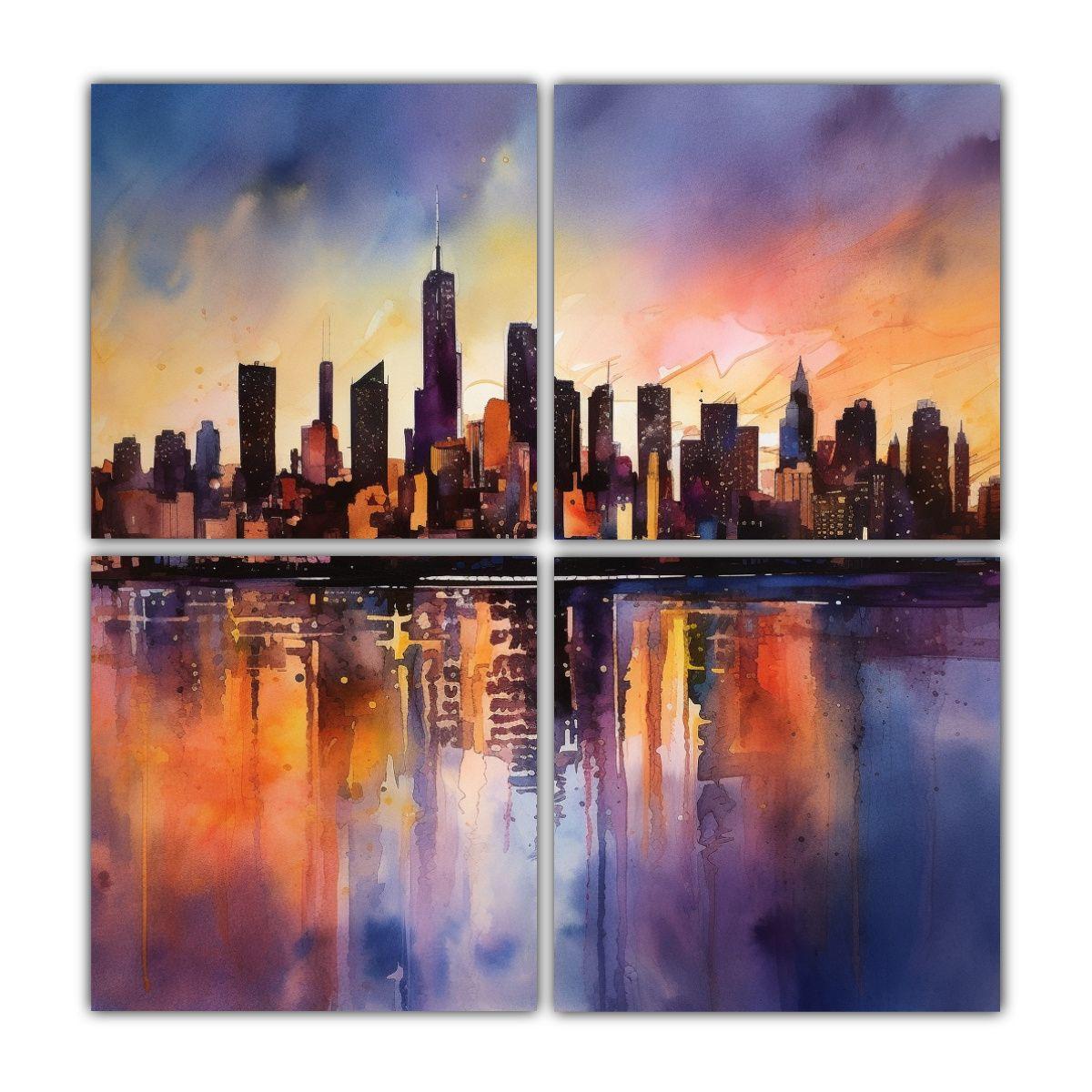 Pinturas Decorativas De Hermosa Composición 80x80 Cm-0