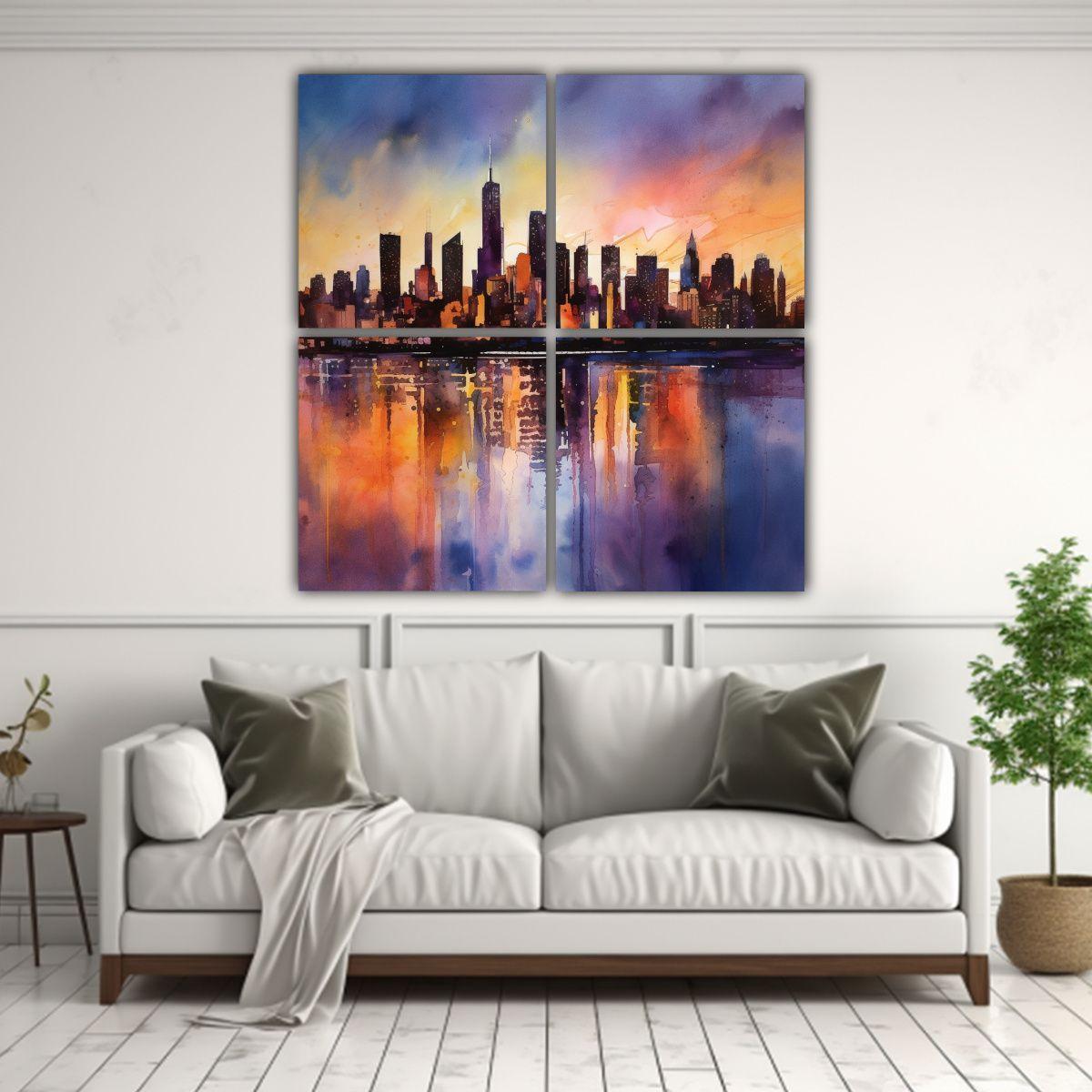 Pinturas Decorativas De Hermosa Composición 80x80 Cm-2