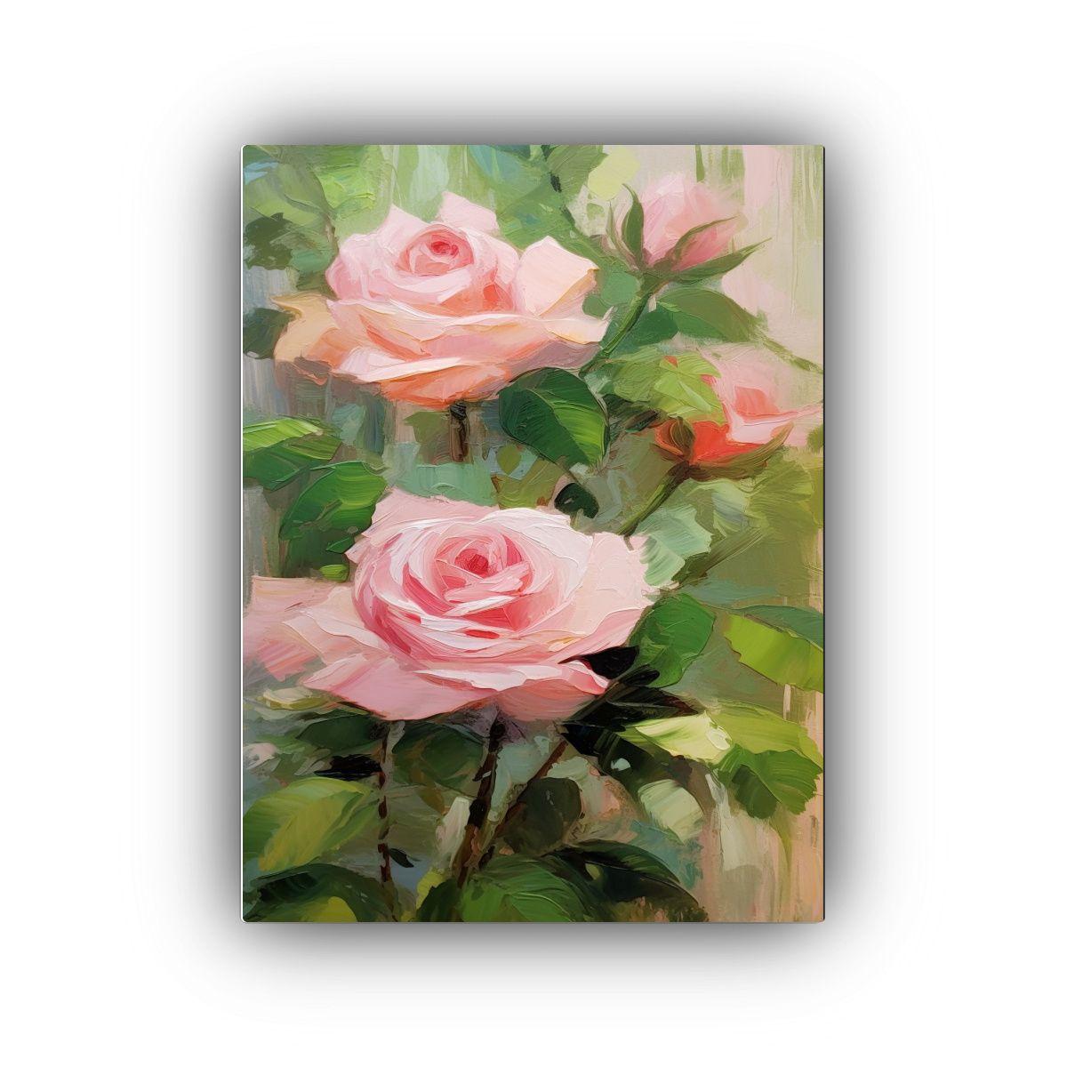 Pintura Acuarela Mural Duradera En Tonos Pastel 30x45 Cm-0