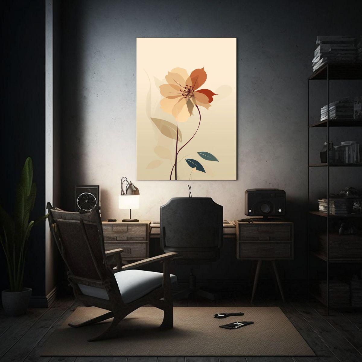 Pintura Decorativa De Arte Conceptual De Flores 50x65cm-2