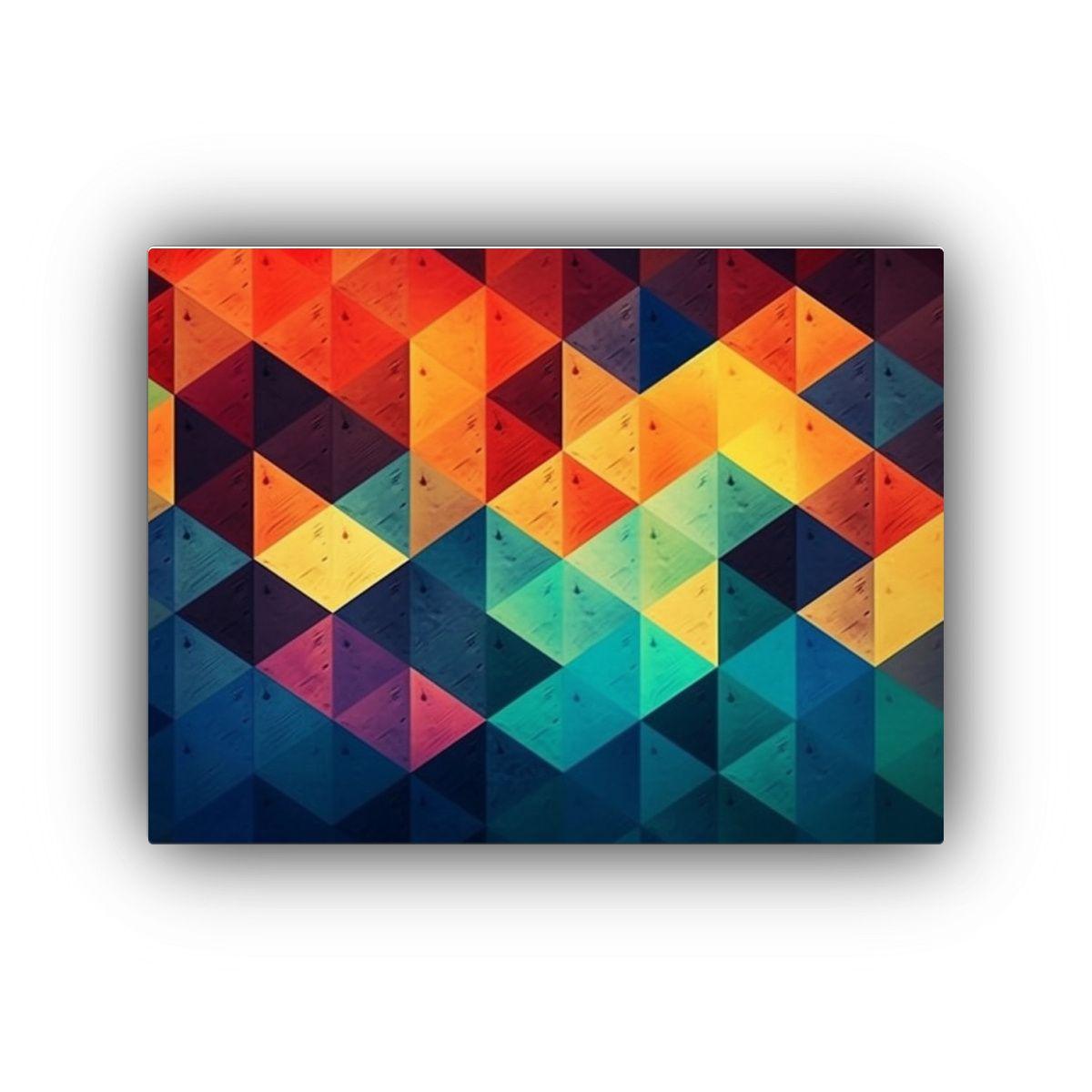 Crear Diseño 2D Con Formas Matemáticas En Cuadro Decorativ 75x50cm-0