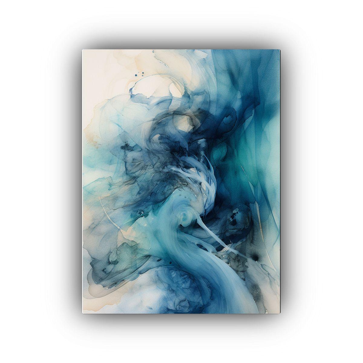 Cuadro Vanguardia Estrellados Pintura En Acuarela 50x75cm-0