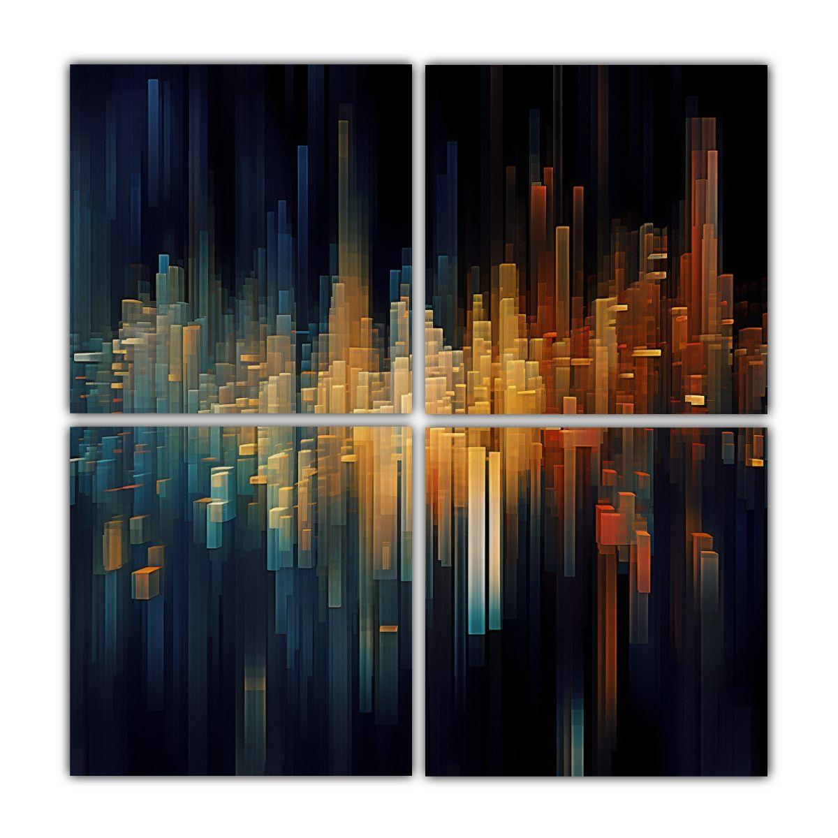 Cuadro De Dibujo Exposición Imagen Abstracta 140x140 Cm-0