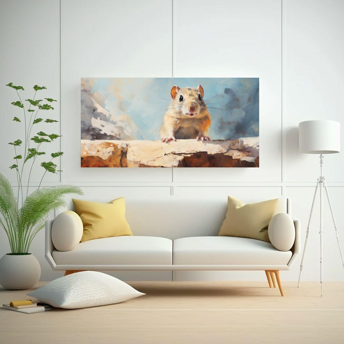 Pintura Al Estilo óleo De Estilo Vibrante Para De 40x20cm-2