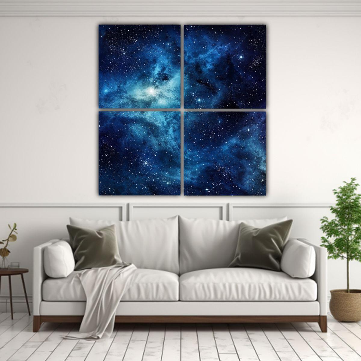 Cuadros Decorativos Luminosa Blue Galaxy Con 40x40 Cm-2
