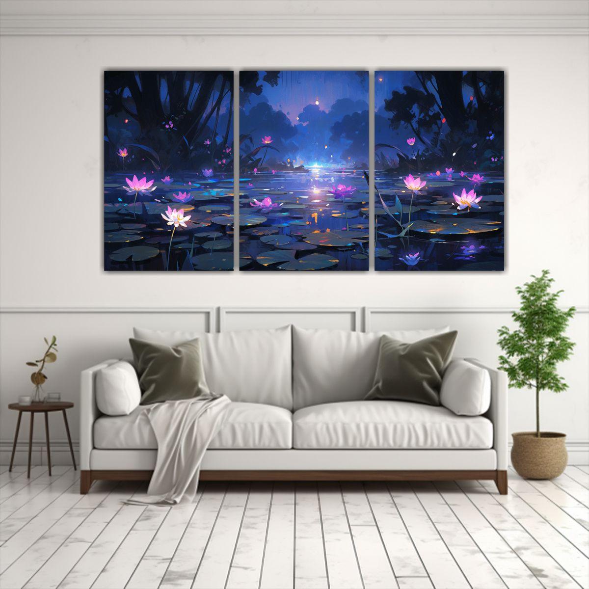 Set 3 Composiciones Vanguardia Clásico En Lienzo 120x60 Cm-2