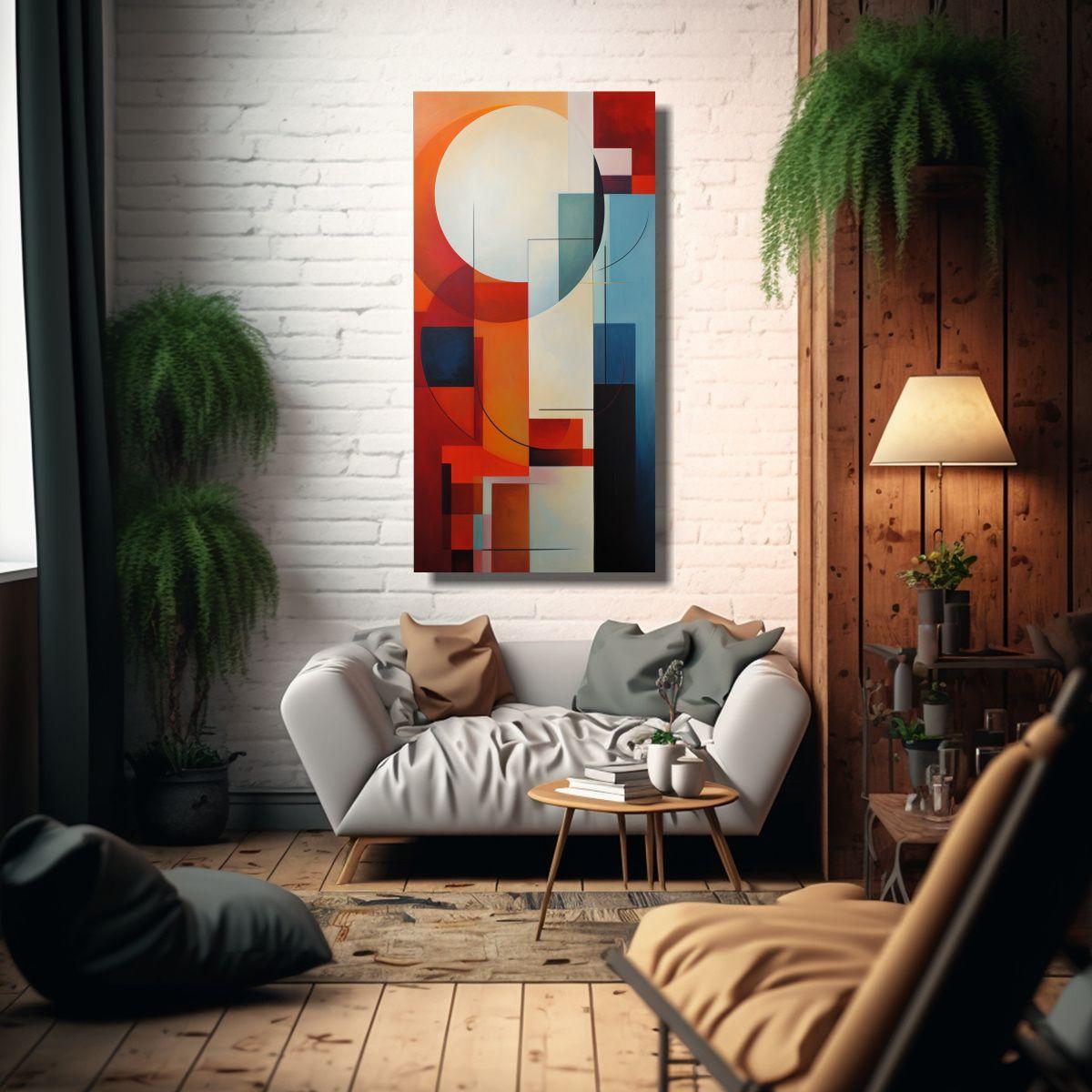 Pintura Decorativa Movimiento Riqueza Visual 50x100cm-2
