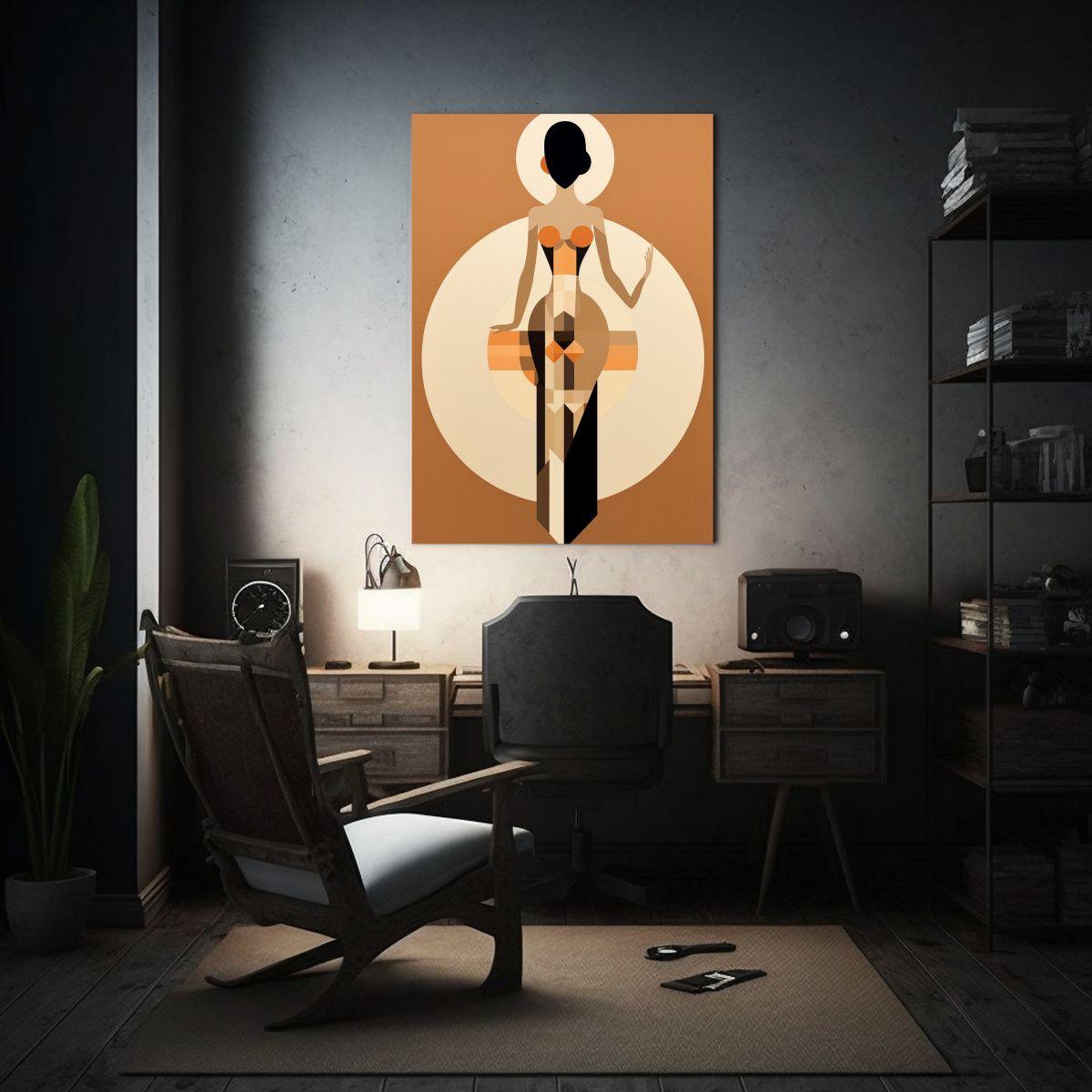 Cuadro Patron Intenso Para Oficina Arte Inspirado 50x65cm-2