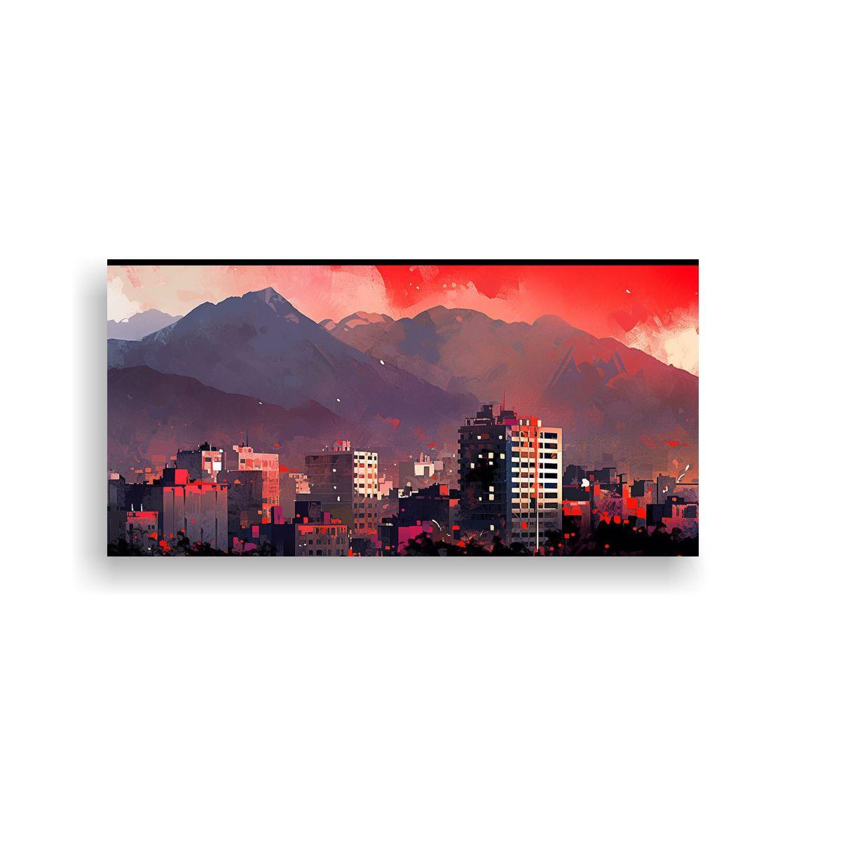 Cuadro Movimiento Exclusivo Santiago Chile 160x80cm-0