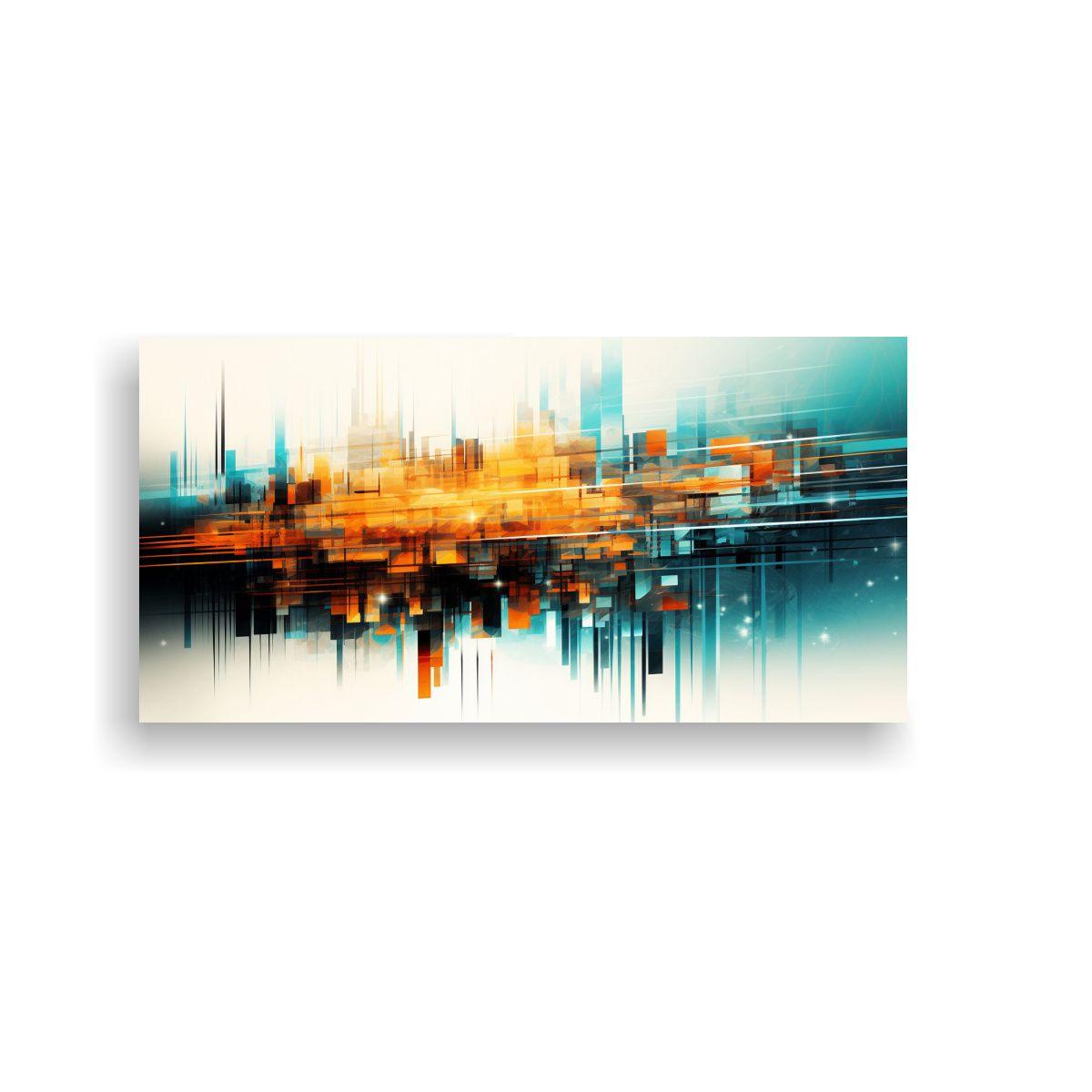 Impresión Digital Abstracta Futurista Estilo 100x50 Cm-0