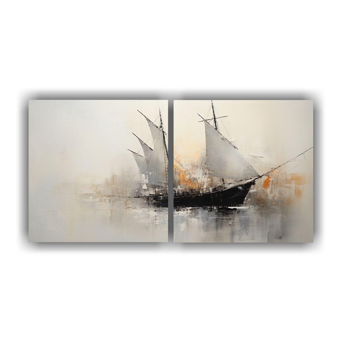 Díptico De Personalidad En Forma: Pintura 160x80 Cm-0