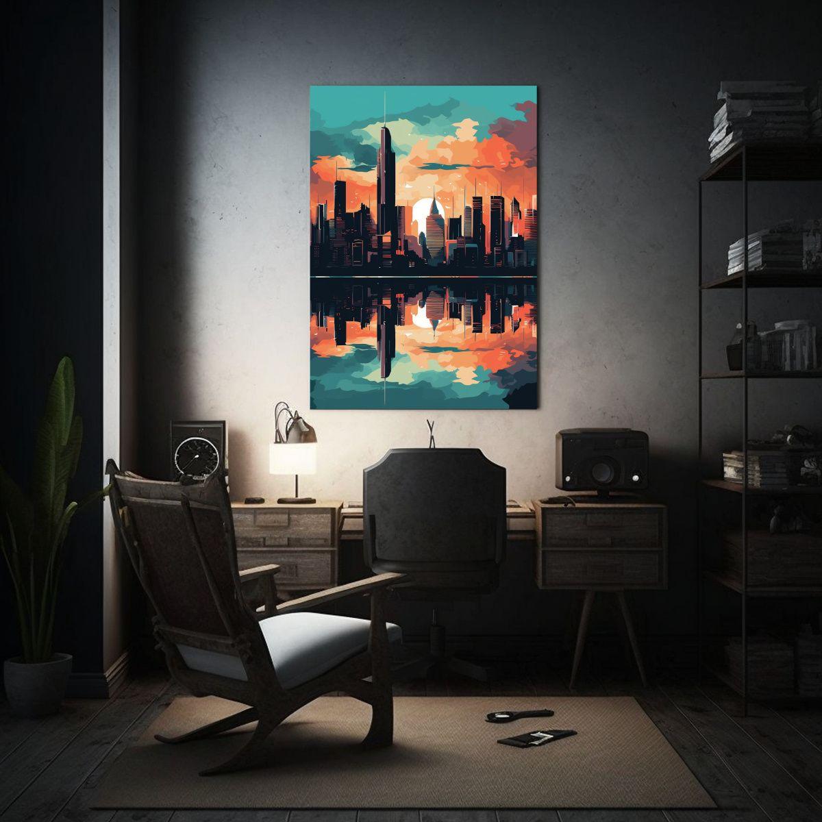 Lienzo De Tela Diseño Obra Maestra Estilo 20x30cm-2
