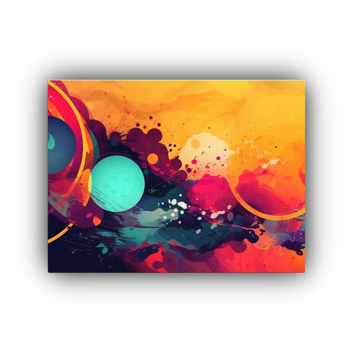 Pinturas Decorativas Con Diseño Gráfico Colorido De Temát 120x80cm-0