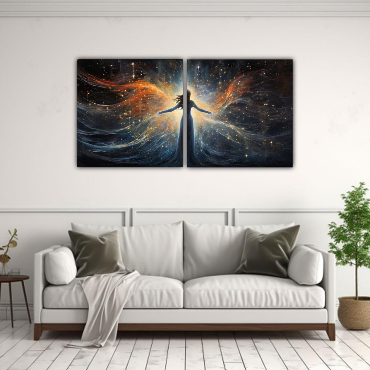 Cuadro Fotográfico Decorativo: Danza Surrealista 100x50 Cm-2