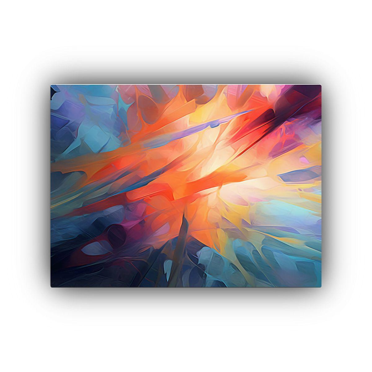 Cuadros Modernos De Arte Abstracto En Pastel Con 120x80 Cm-0