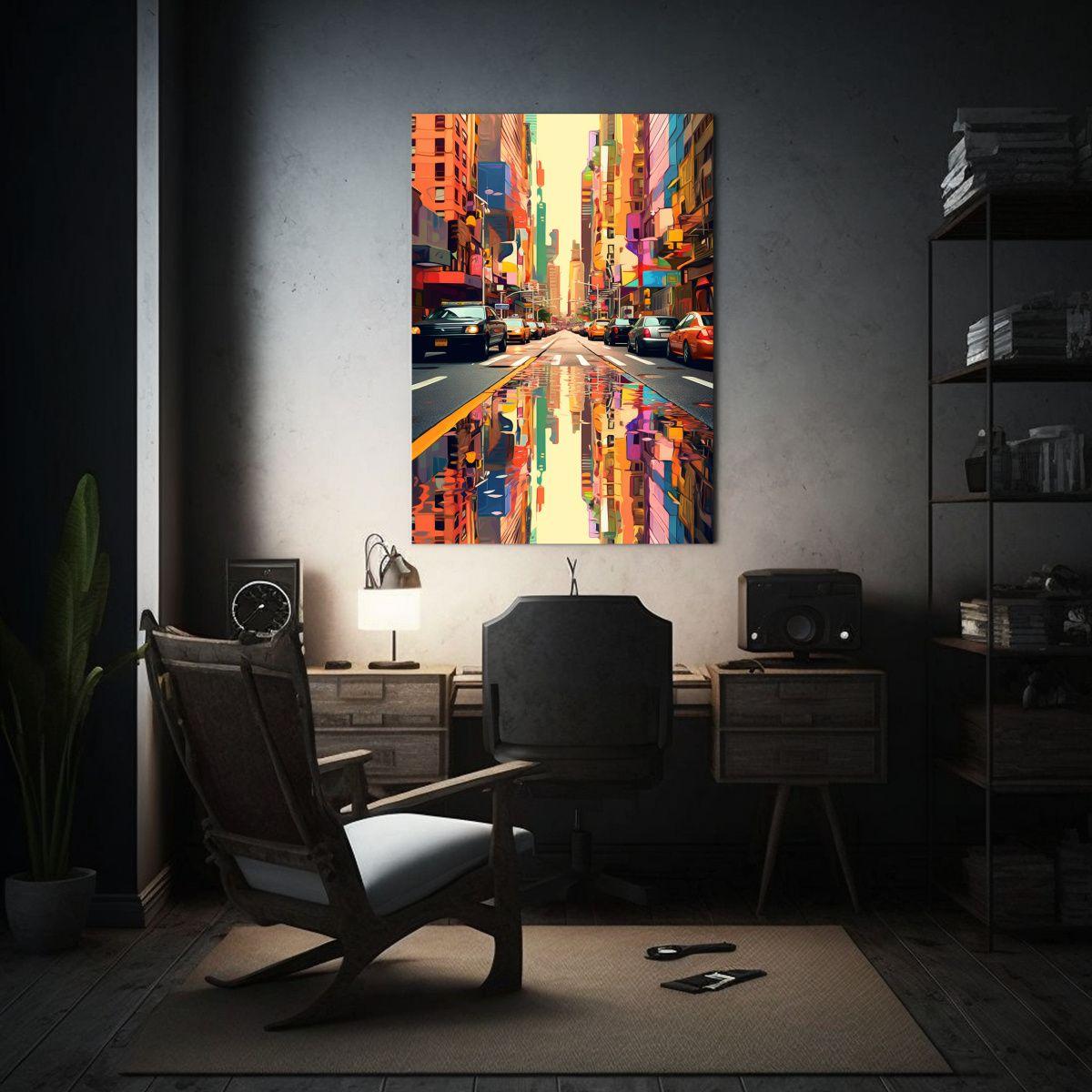 Cuadro Decorativo Arte Tonos Artesanal Meujeu 30x45cm-2