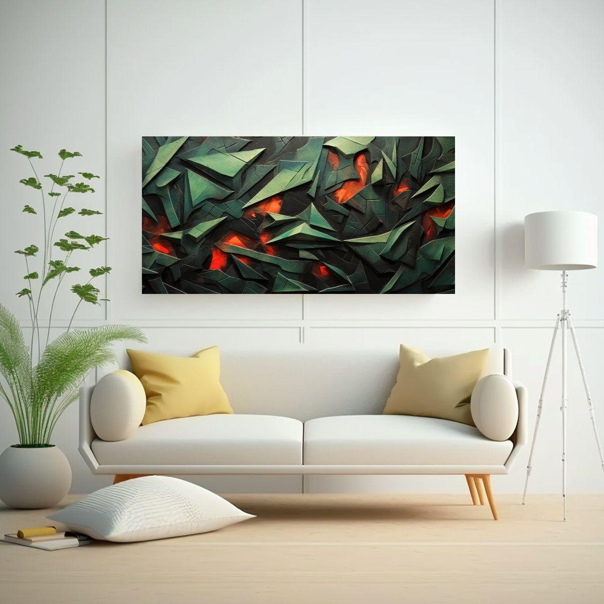 Pinturas Decorativas En Lienzo Mágico: Sombras, 140x70cm-2