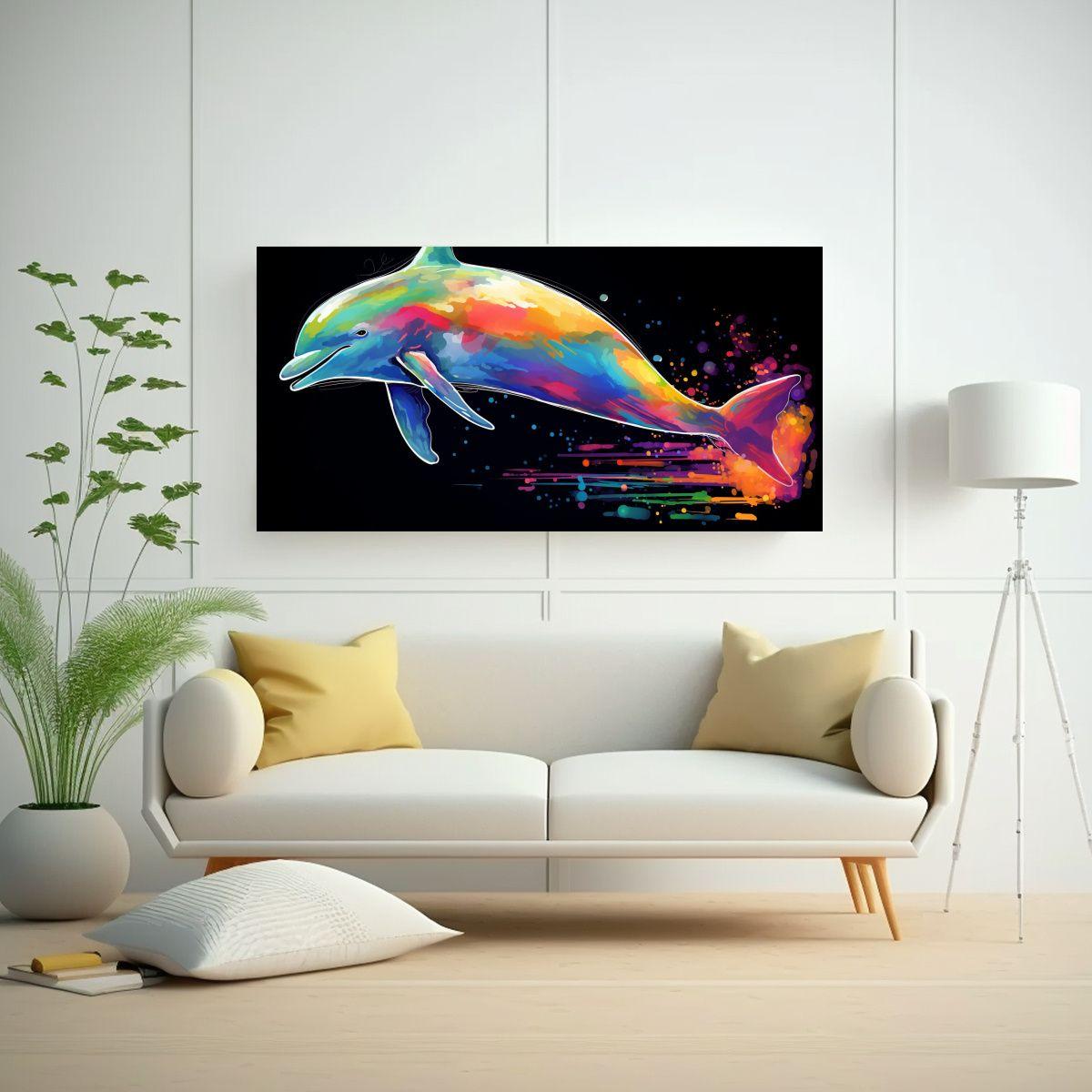 Pinturas Decorativas De Beluga En Colores Arcoíri 60x30cm-2