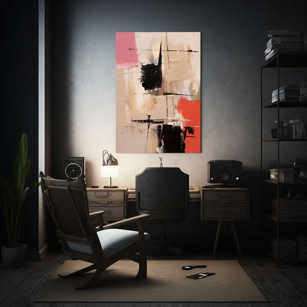 Cuadro Tema Arte Grafico Pintura Abstracta 60x90cm-2