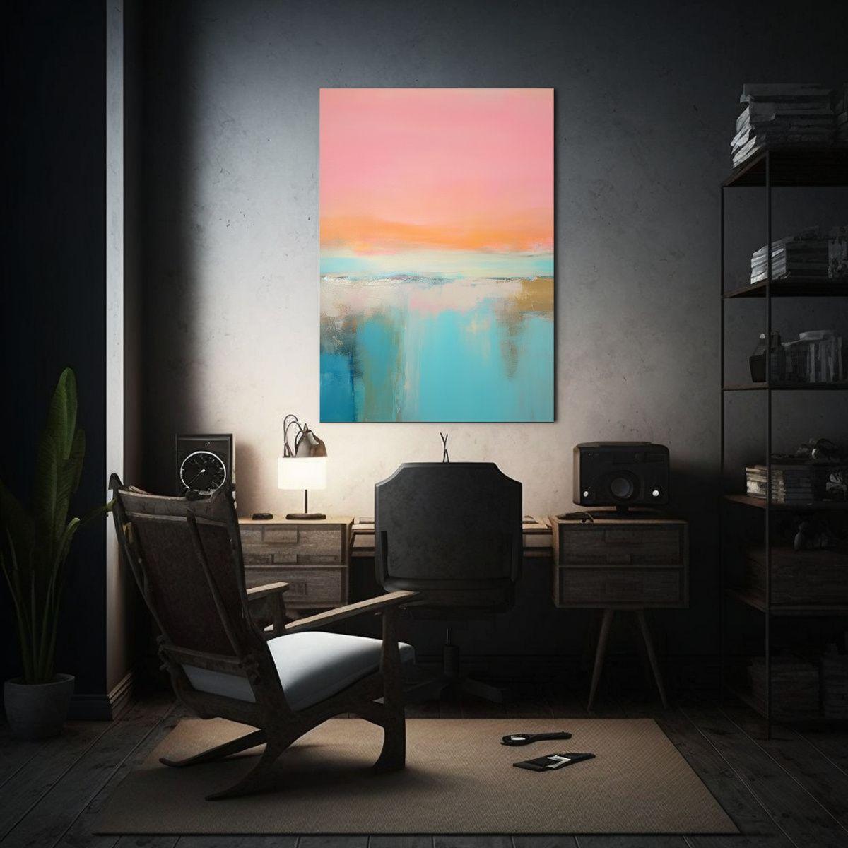 Pintura Abstracta Minimalista En El Estilo De Roth 30x40cm-2