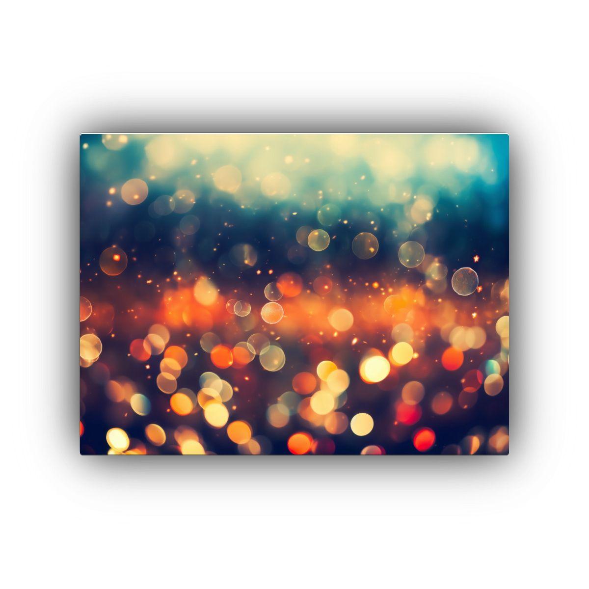 Pinturas Inspiradoras De Colores Vibrantes Con Efecto Bokeh 50x40cm-0