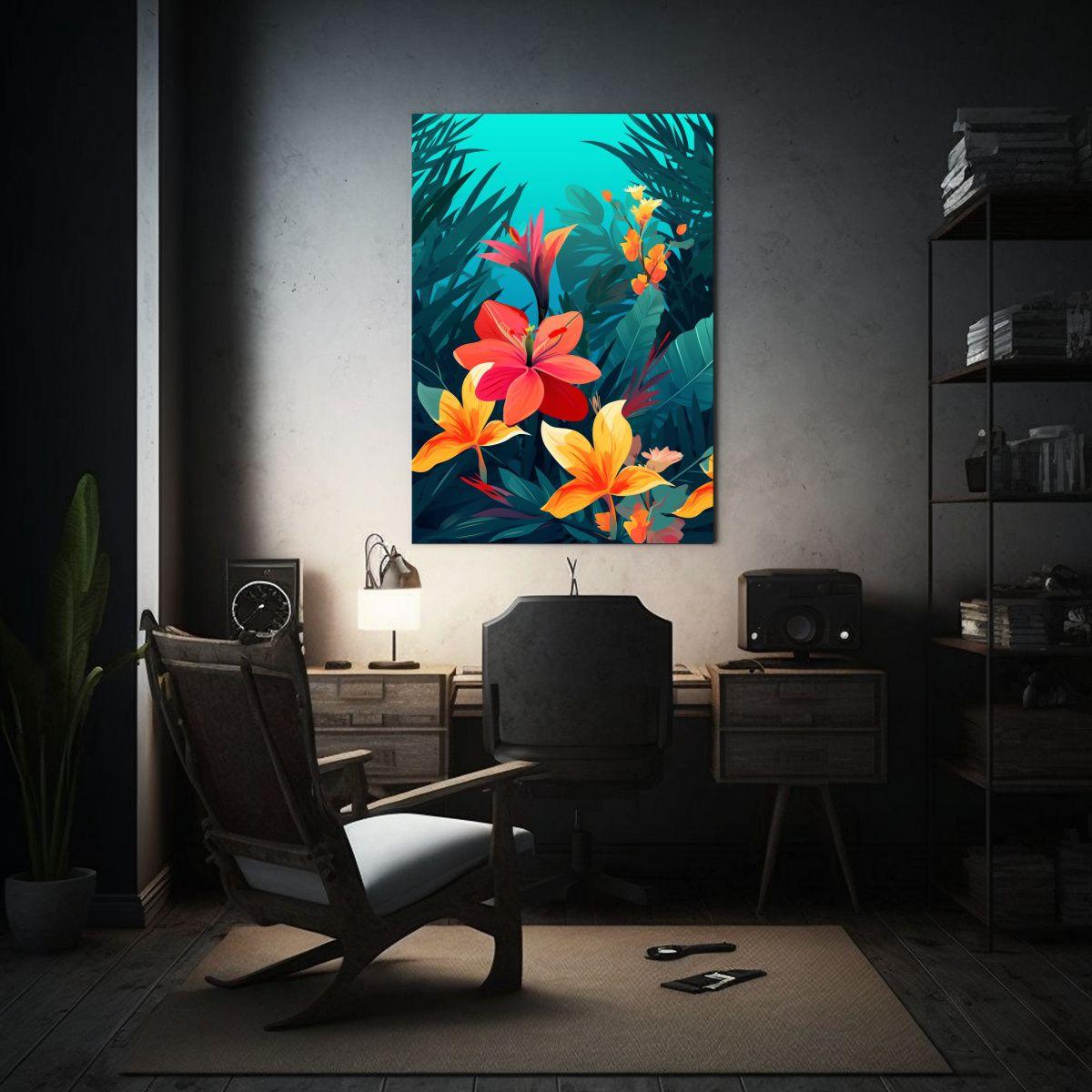 Cuadro Creativo Temática Plantas Tropicales 20x30cm-2
