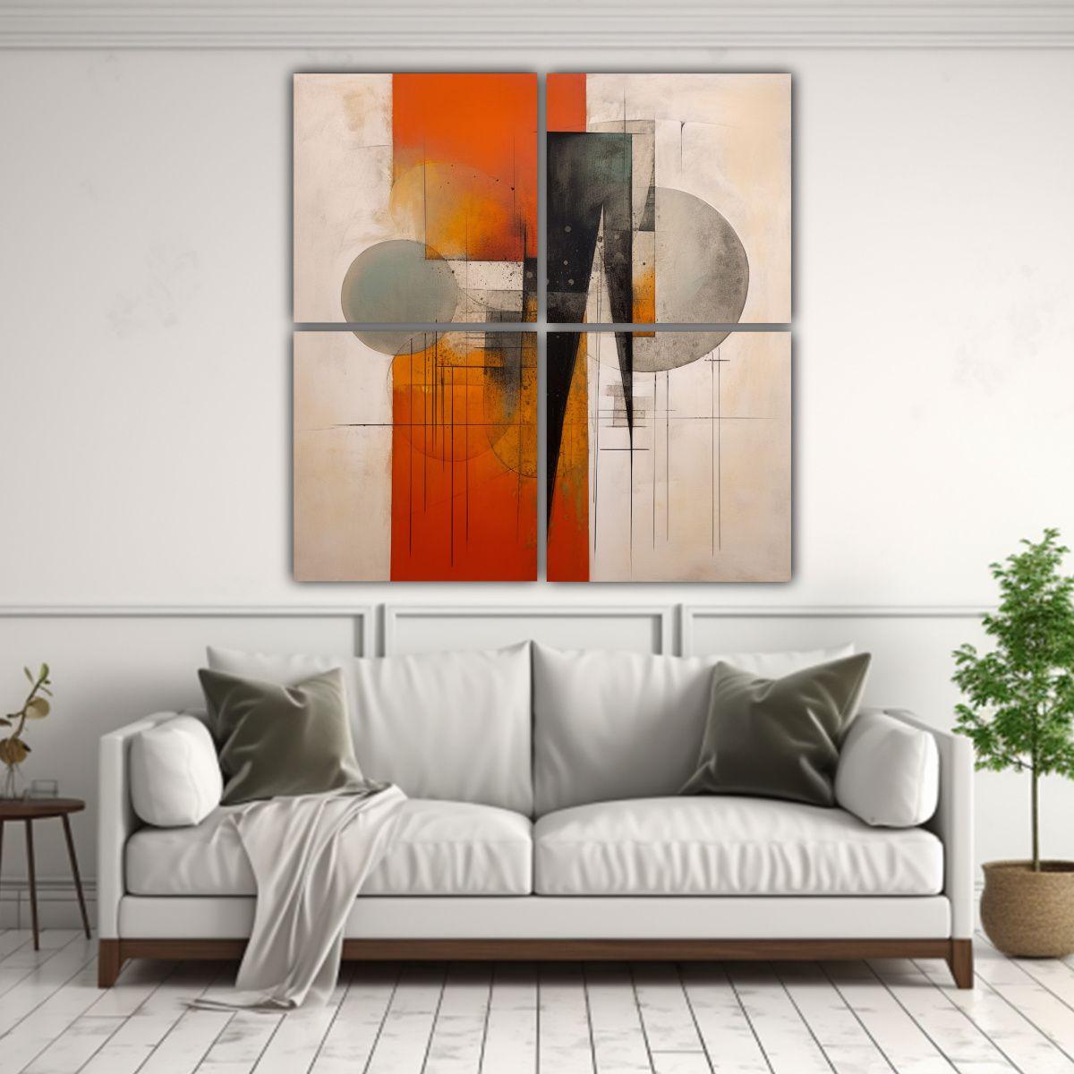 Cuadros Abstractos Impactantes Para Decoración 200x200 Cm-2