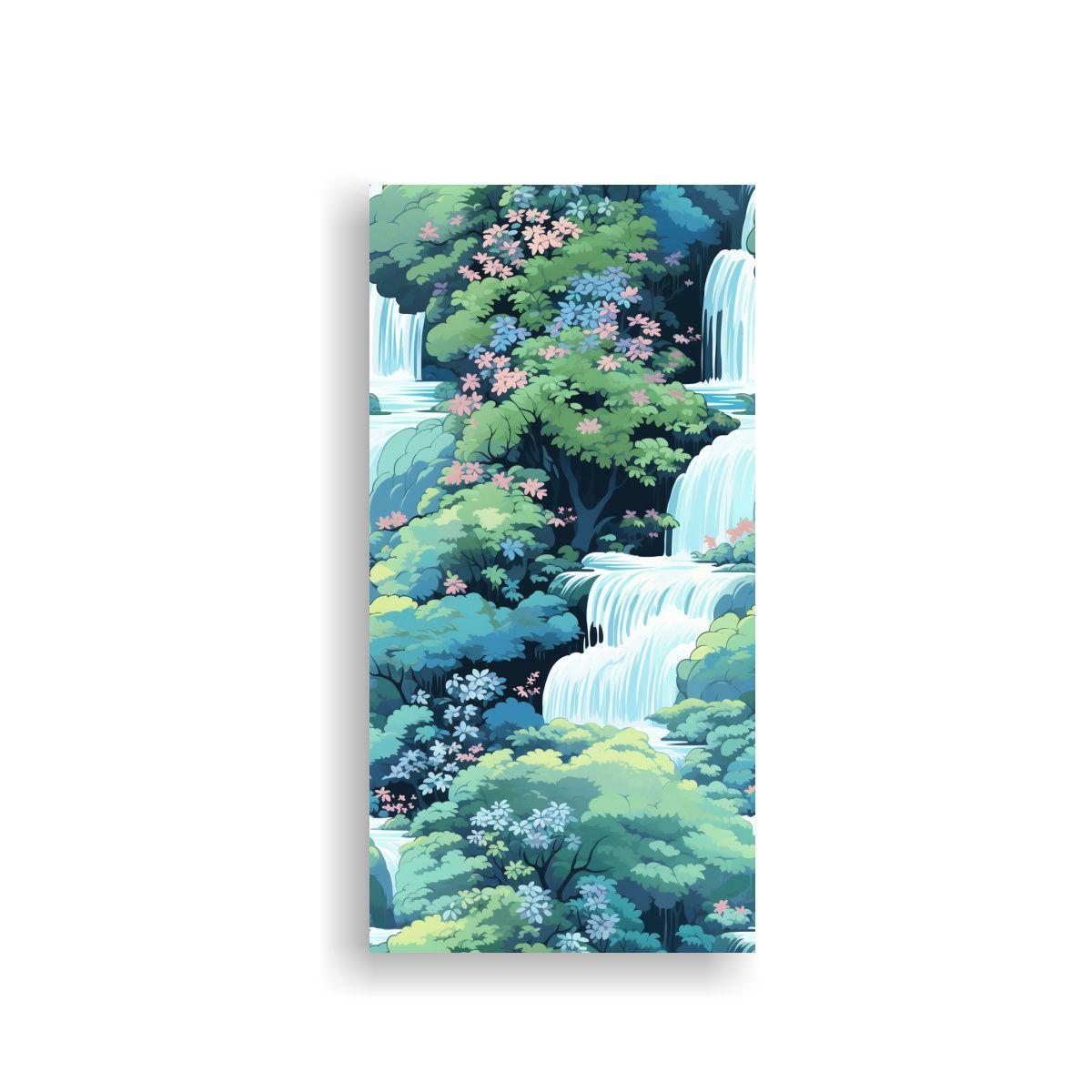 Pintura De Pared Con Patrón De Cascada Calmante 50x100cm-0