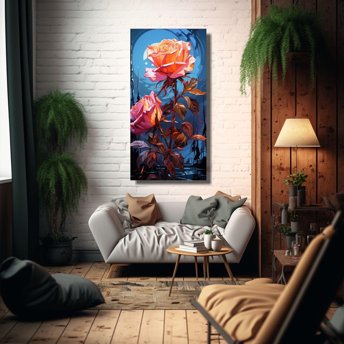Lienzo Tela Sublimada Artesanal Estilo Pop Art 80x160cm-2