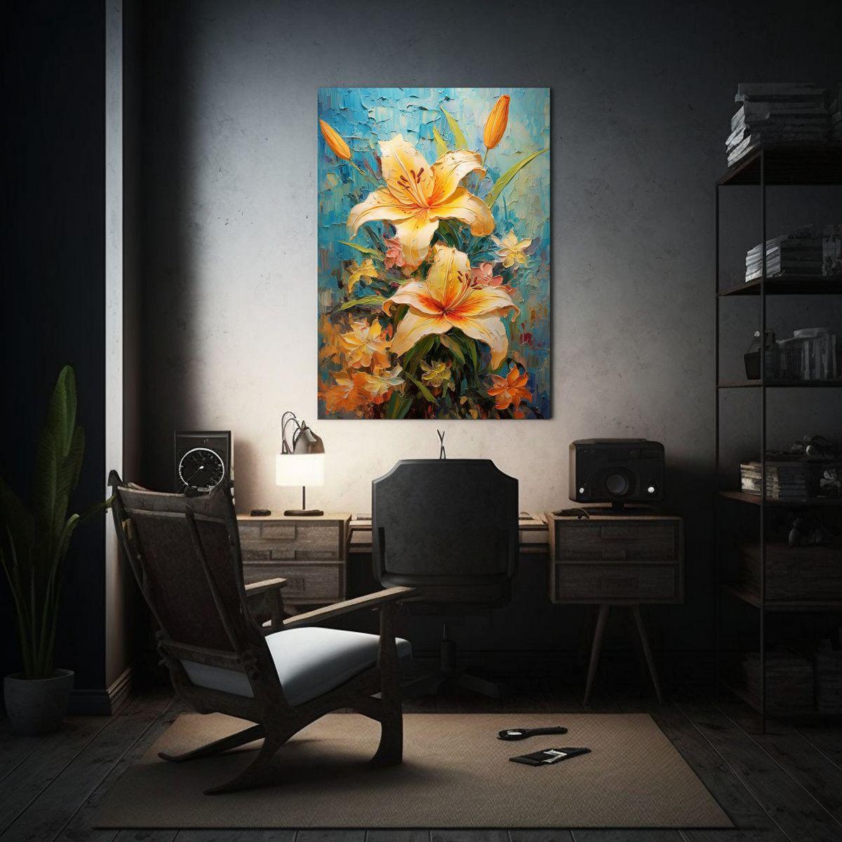 Cuadro De Regalo Aydin Lily Colorido Con Pigmento 40x50cm-2