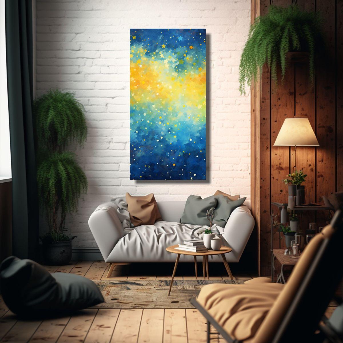 1 Cuadro Nocturno Impresionista Del Cielo 80x160cm-2