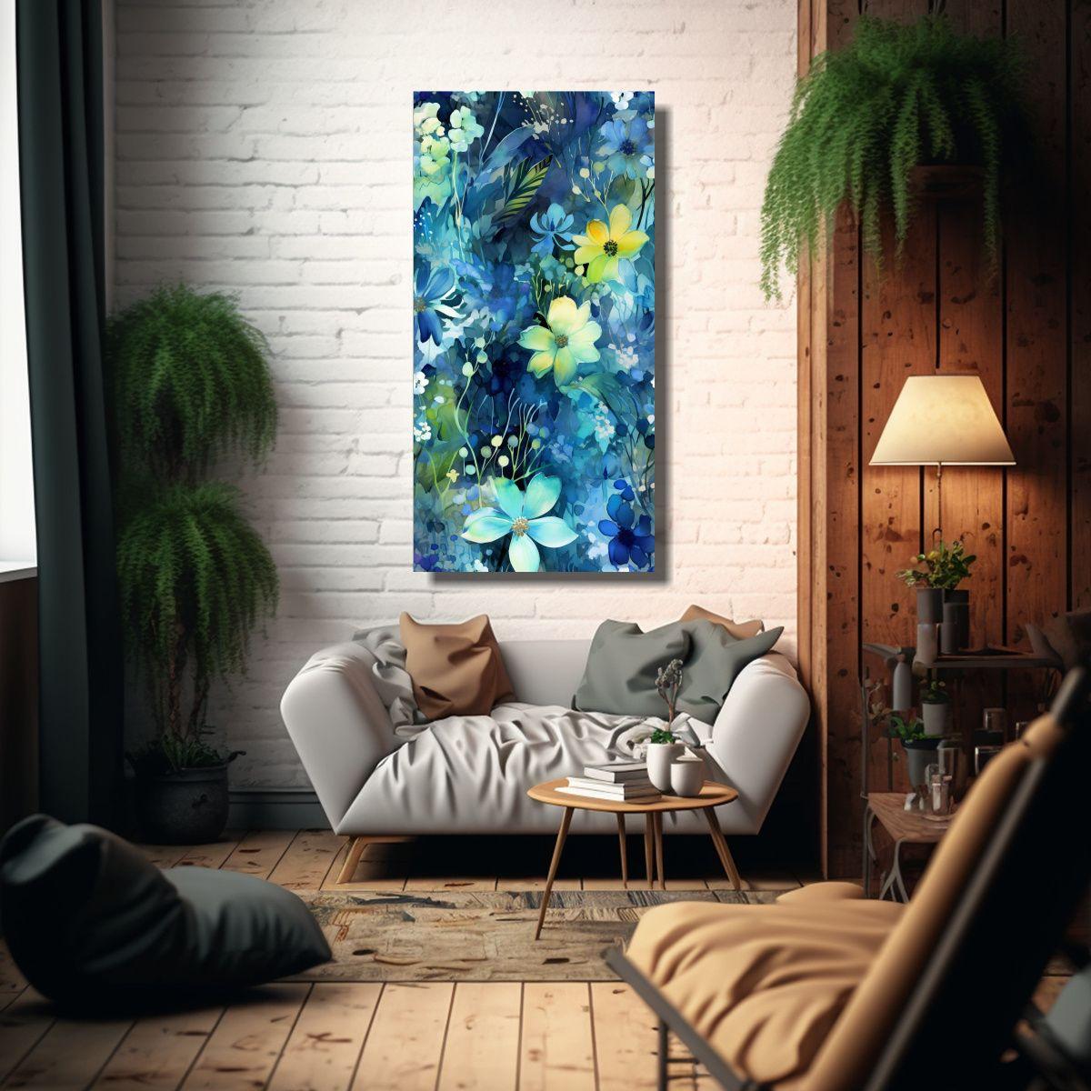Cuadro Abstracto De Decoración Movimiento Hogar 40x80cm-2