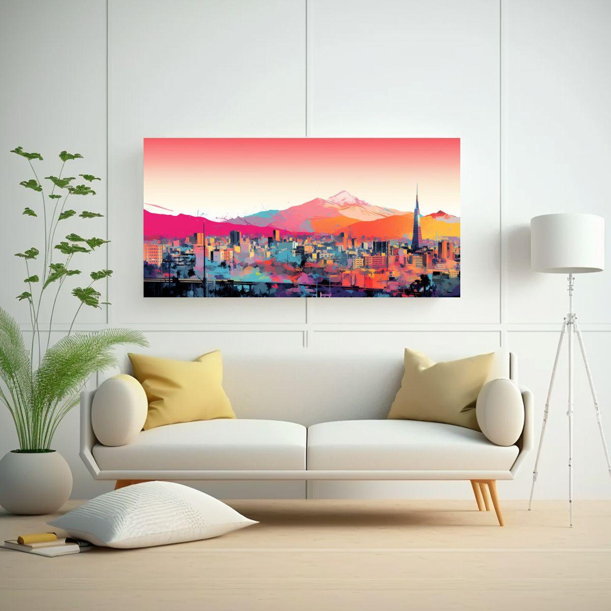 Pinturas Decorativas De Santiago En Colores 60x30cm-2