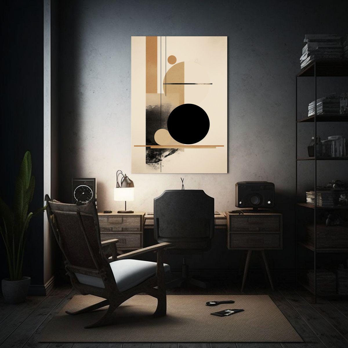 Pinturas Decorativas En Estilo Japandi Minimalista Abstracto 60x90cm-2