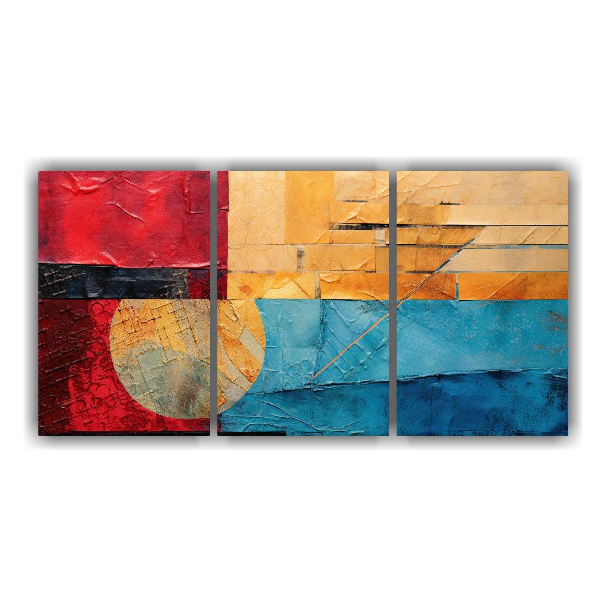 Pinturas Decorativas Con Texturas Y Colores 90x45 Cm-0