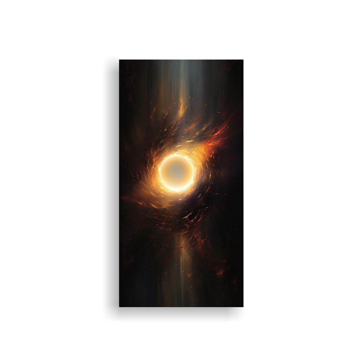 Cuadro Abstracto Solar Eclipse Composición 60x120cm-0