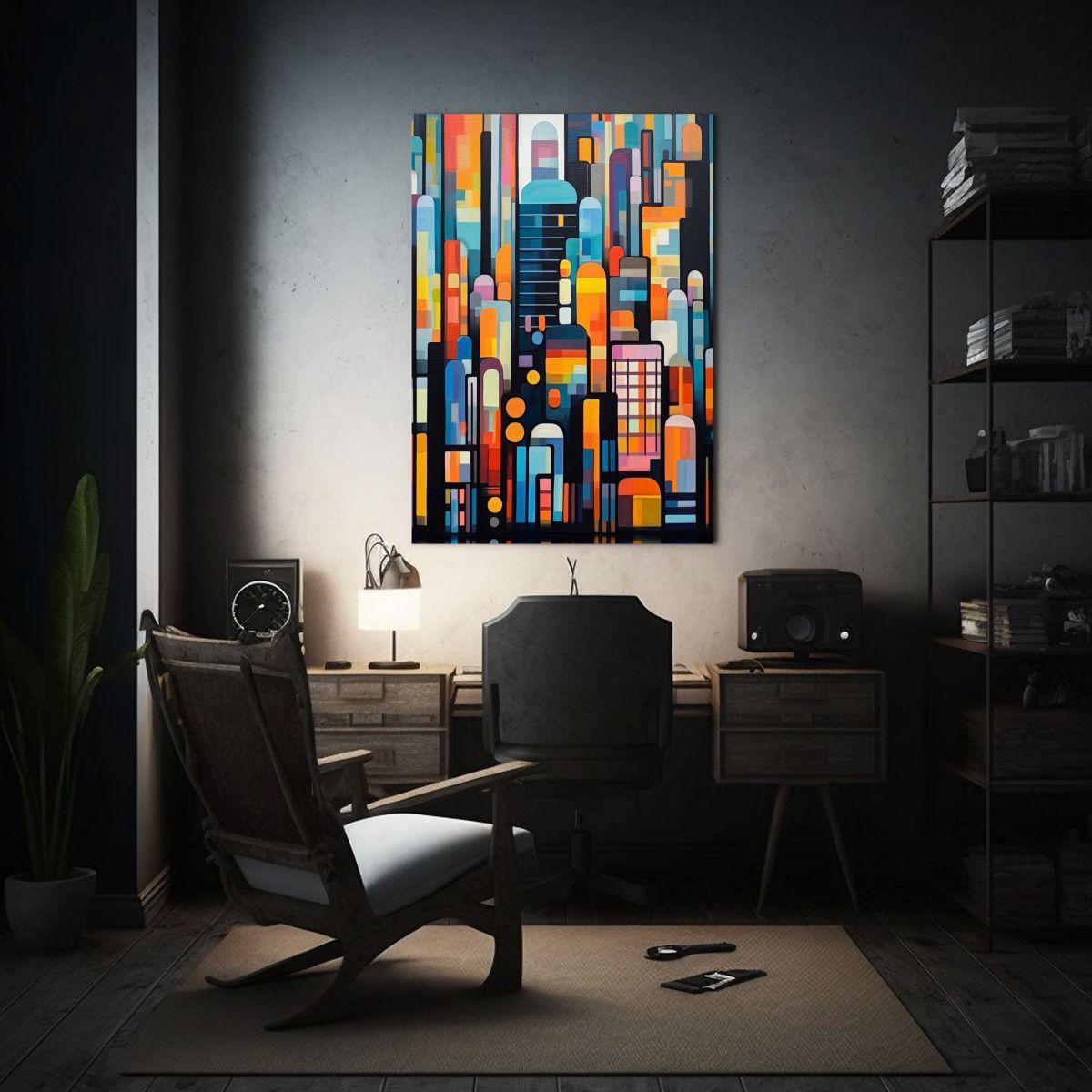 Pintura Ciudad Creativa Increíble Estilo Kei 40x50 Cm-2