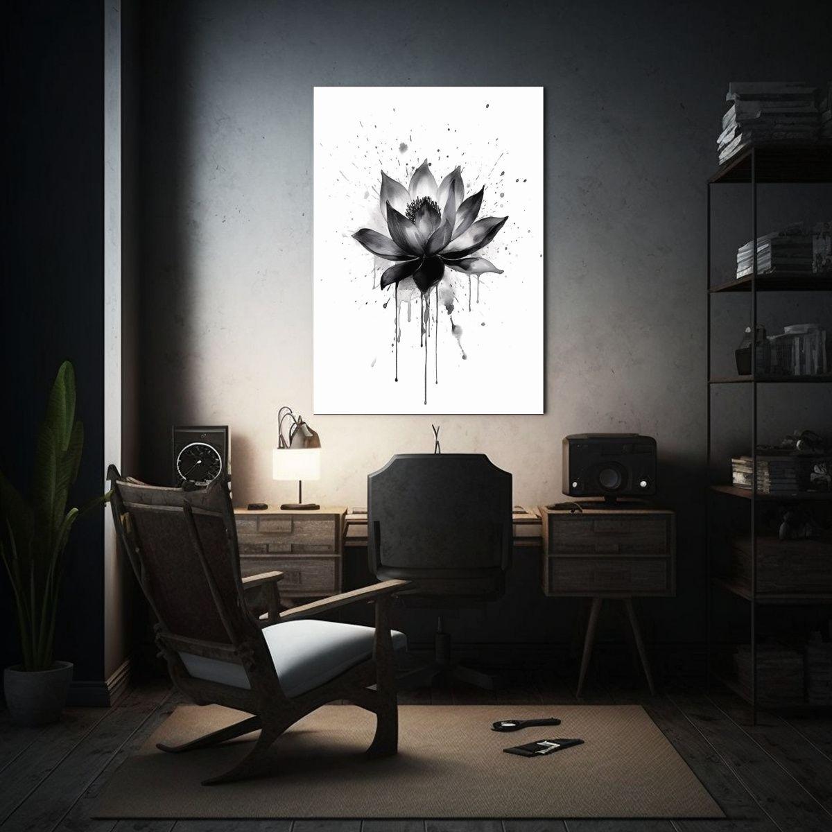 Cuadro Decorativo Moderno Multicolor Estilo Tinta 30x45cm-2