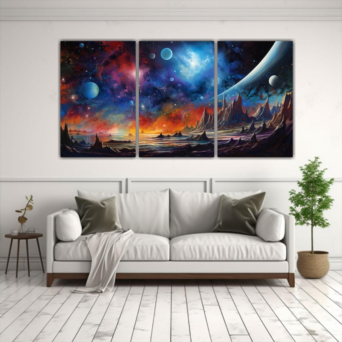 Pinturas Decorativas Abstractas De Lienzo 120x60 Cm-2