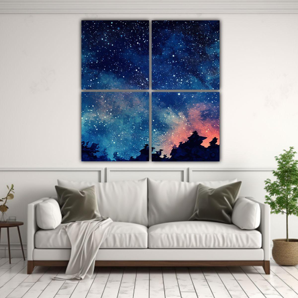 Pinturas Vanguardia Comedor: Diseño De Patrón 80x80 Cm-2