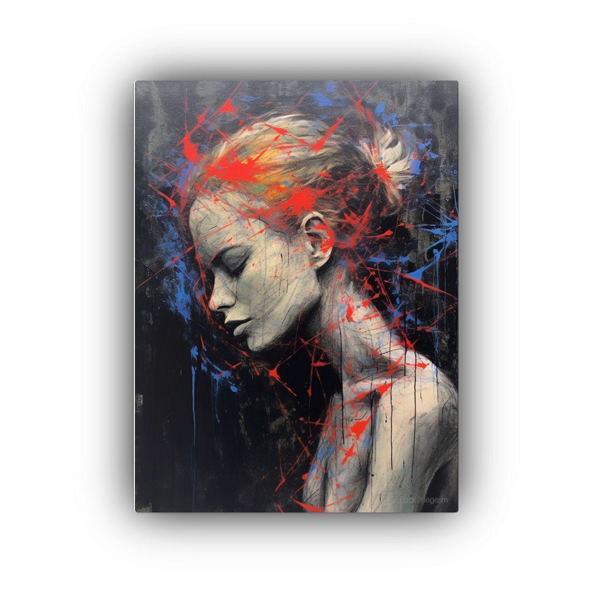 Pintura Minimalista De Amor En Aceite Equilibrio 60x90cm-0