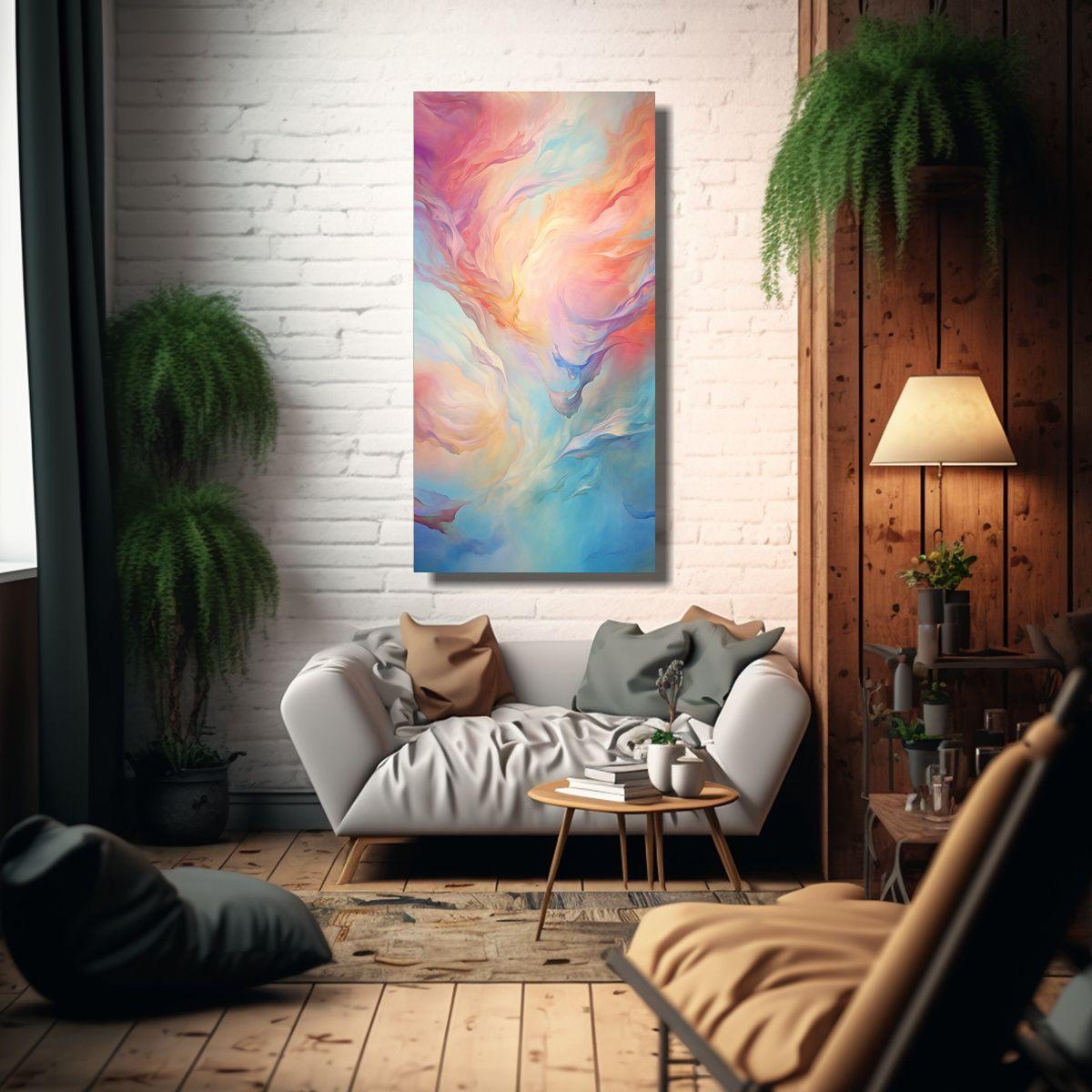 Pinturas Decorativas Creativas En Bastidor: 70x140cm-2